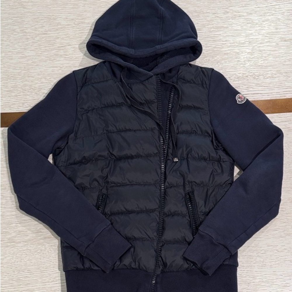 Women’s Moncler Navy Maglia Zip Cardigan Hoodie